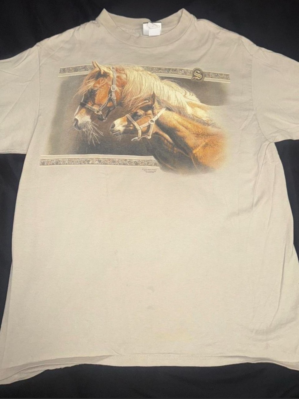 VTG 90's Brown County State Park Horses Short Sleeve
T-Shirt Size L